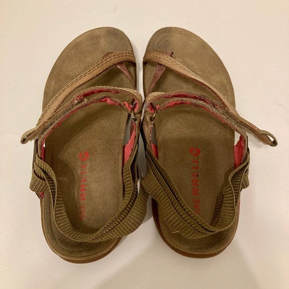 Merrell Kangaroo Sandals with Velcro Closure, SZ 8, Brown - Picture 5 of 10